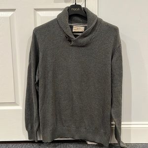 Weatherproof men’s shawl collar sweater Size L